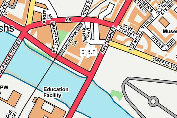 G1 5JT map - OS OpenMap – Local (Ordnance Survey)