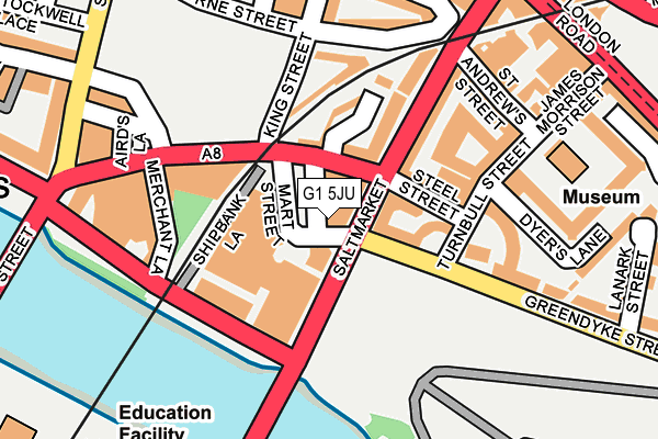 G1 5JU map - OS OpenMap – Local (Ordnance Survey)