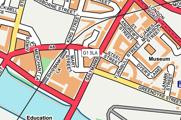 G1 5LA map - OS OpenMap – Local (Ordnance Survey)