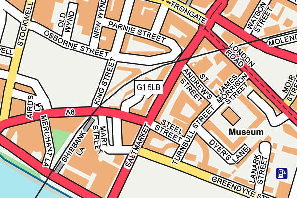 G1 5LB map - OS OpenMap – Local (Ordnance Survey)