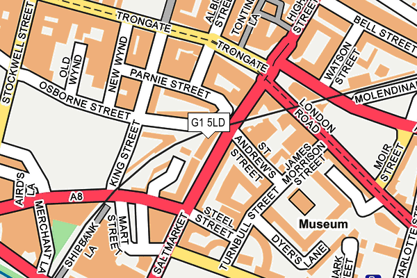 G1 5LD map - OS OpenMap – Local (Ordnance Survey)