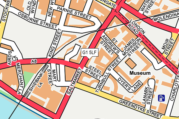 G1 5LF map - OS OpenMap – Local (Ordnance Survey)