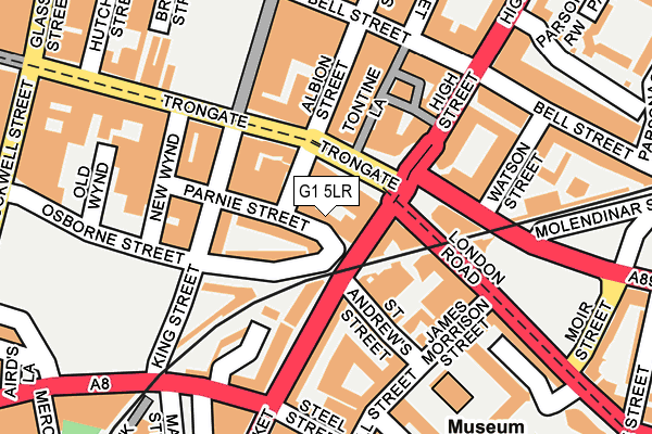 G1 5LR map - OS OpenMap – Local (Ordnance Survey)