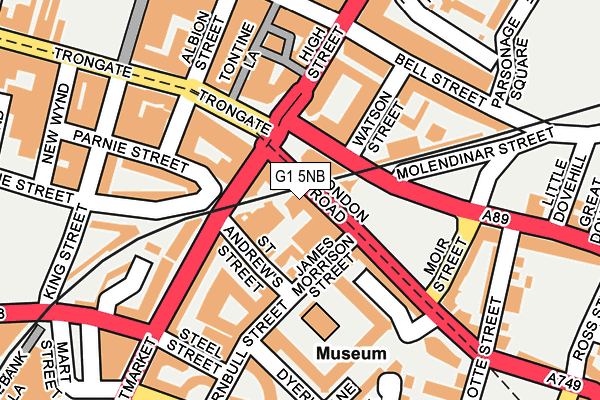 G1 5NB map - OS OpenMap – Local (Ordnance Survey)