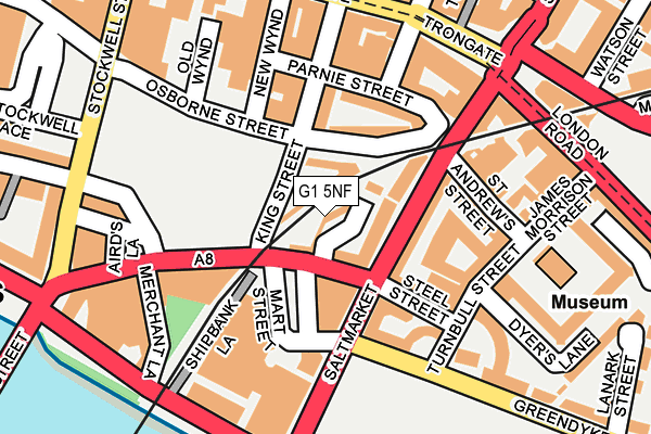 G1 5NF map - OS OpenMap – Local (Ordnance Survey)