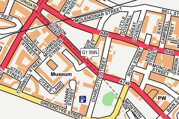 G1 5NN map - OS OpenMap – Local (Ordnance Survey)