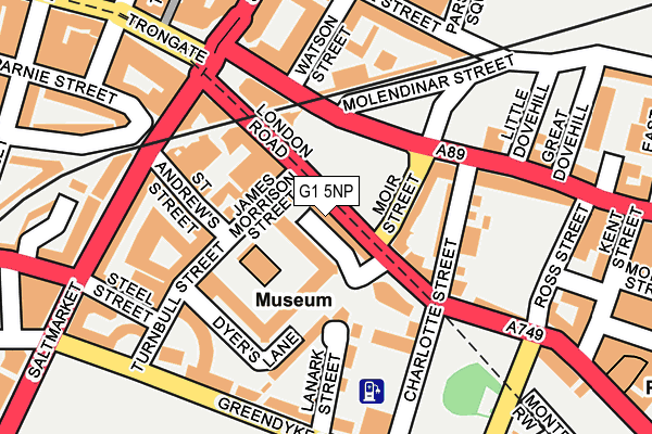 G1 5NP map - OS OpenMap – Local (Ordnance Survey)