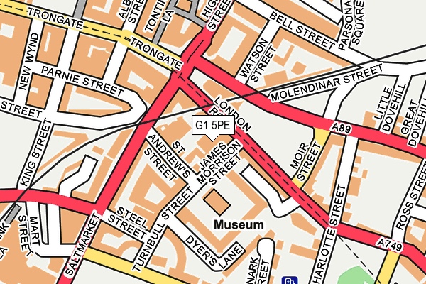 G1 5PE map - OS OpenMap – Local (Ordnance Survey)