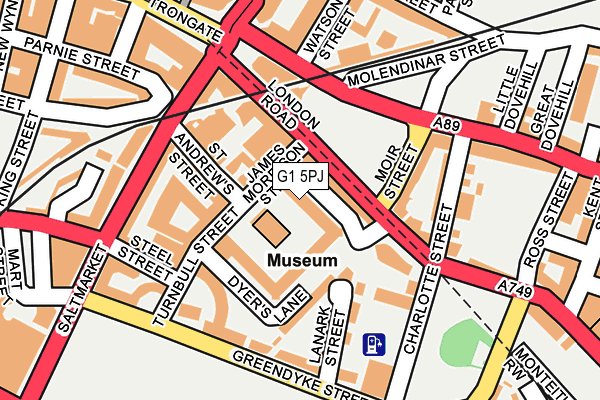 G1 5PJ map - OS OpenMap – Local (Ordnance Survey)