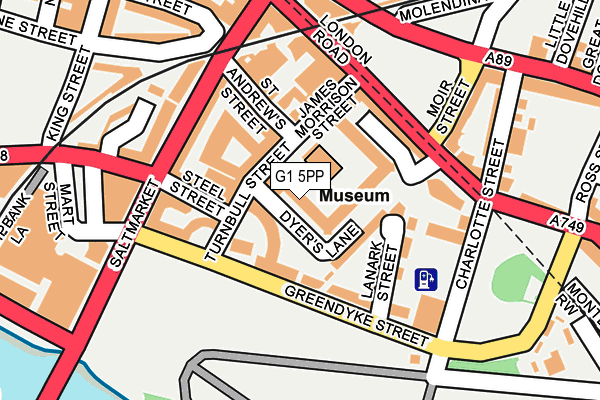 G1 5PP map - OS OpenMap – Local (Ordnance Survey)