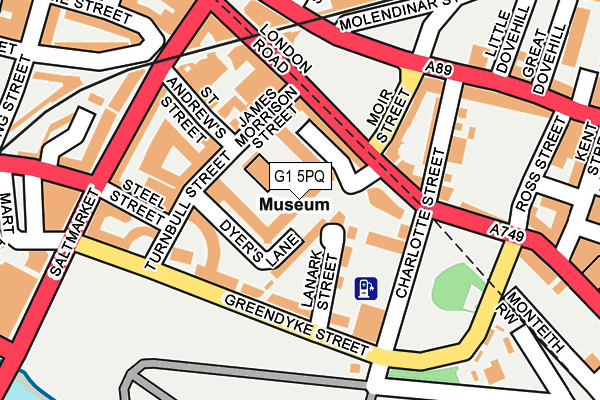 G1 5PQ map - OS OpenMap – Local (Ordnance Survey)