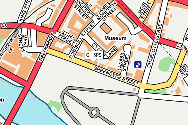 G1 5PS map - OS OpenMap – Local (Ordnance Survey)