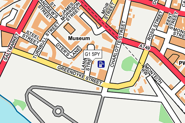 G1 5PY map - OS OpenMap – Local (Ordnance Survey)