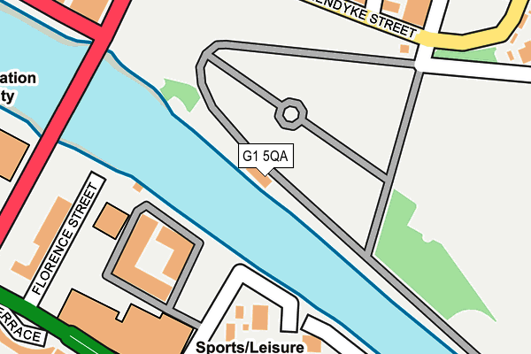 G1 5QA map - OS OpenMap – Local (Ordnance Survey)