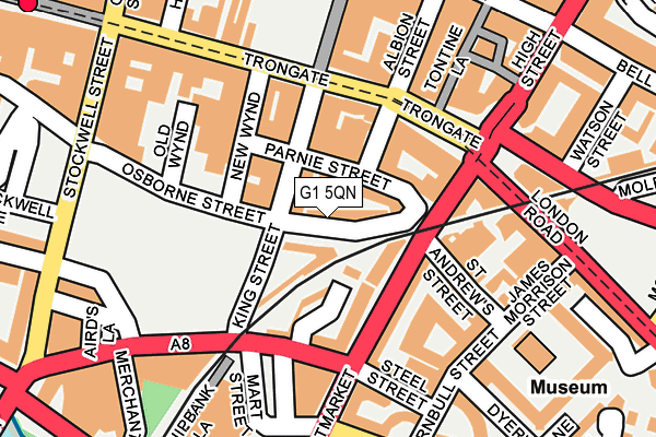 G1 5QN map - OS OpenMap – Local (Ordnance Survey)