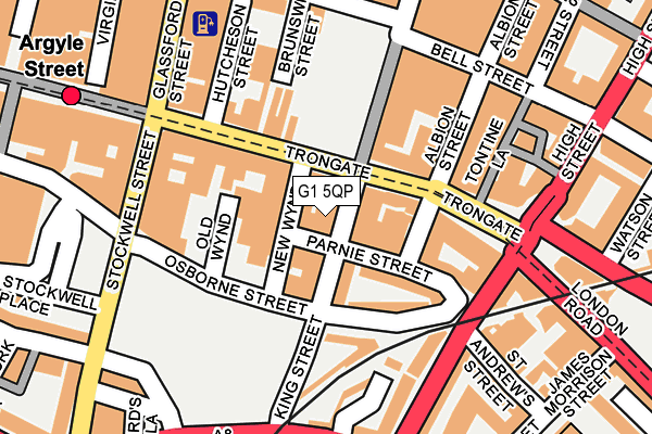 G1 5QP map - OS OpenMap – Local (Ordnance Survey)