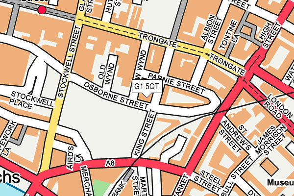 G1 5QT map - OS OpenMap – Local (Ordnance Survey)