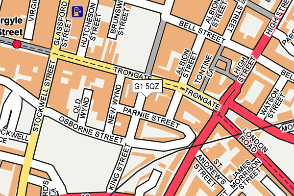 G1 5QZ map - OS OpenMap – Local (Ordnance Survey)