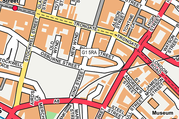 G1 5RA map - OS OpenMap – Local (Ordnance Survey)