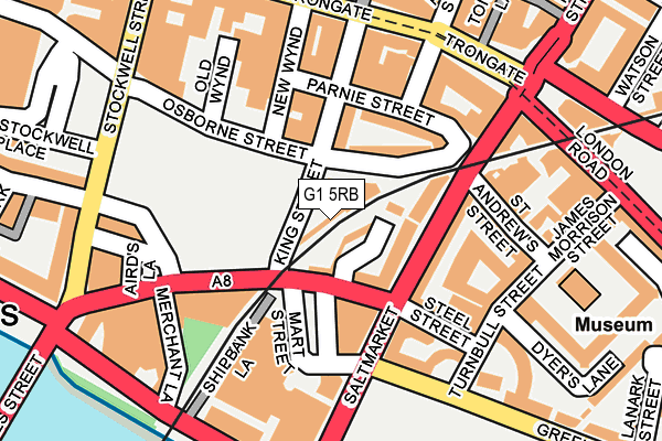 G1 5RB map - OS OpenMap – Local (Ordnance Survey)