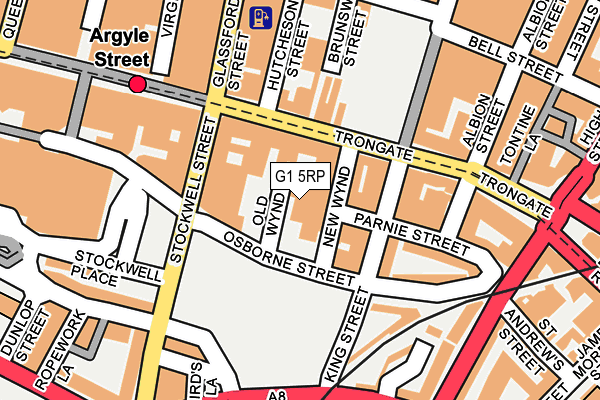 G1 5RP map - OS OpenMap – Local (Ordnance Survey)