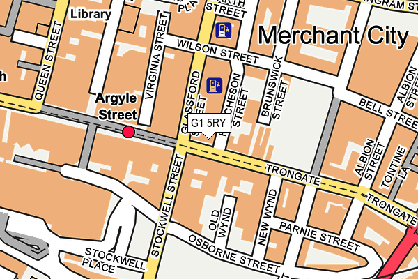 G1 5RY map - OS OpenMap – Local (Ordnance Survey)