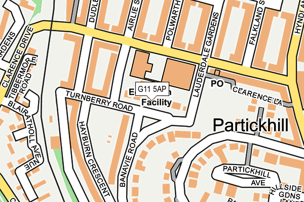 G11 5AP map - OS OpenMap – Local (Ordnance Survey)