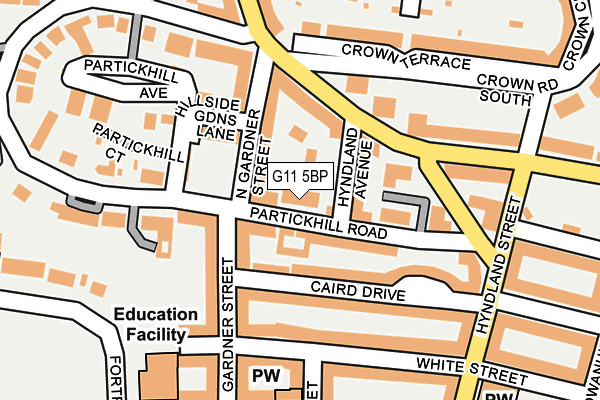 G11 5BP map - OS OpenMap – Local (Ordnance Survey)