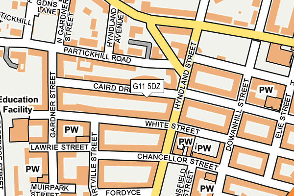 G11 5DZ map - OS OpenMap – Local (Ordnance Survey)