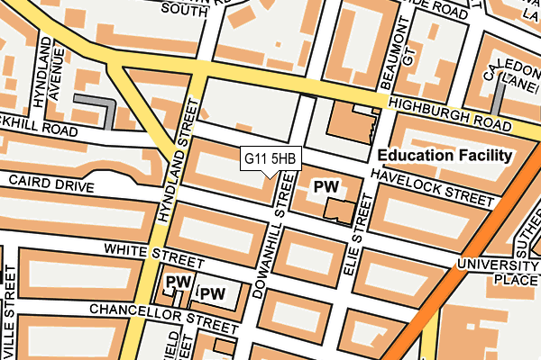 G11 5HB map - OS OpenMap – Local (Ordnance Survey)