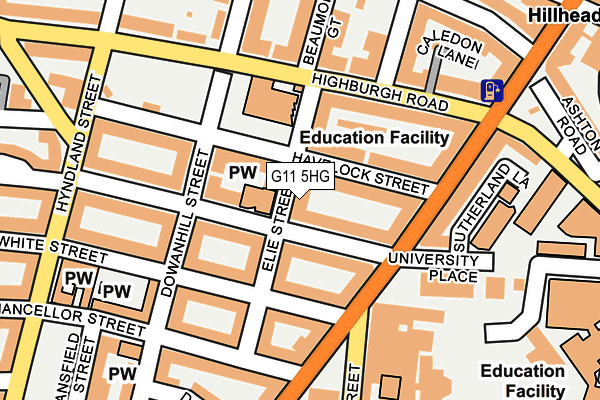 G11 5HG map - OS OpenMap – Local (Ordnance Survey)