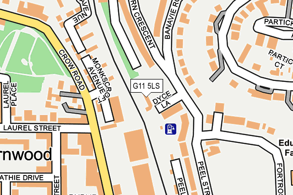 G11 5LS map - OS OpenMap – Local (Ordnance Survey)