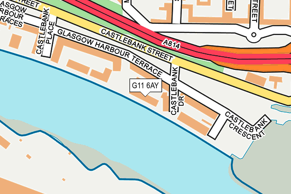 G11 6AY map - OS OpenMap – Local (Ordnance Survey)
