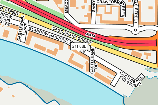 G11 6BL map - OS OpenMap – Local (Ordnance Survey)