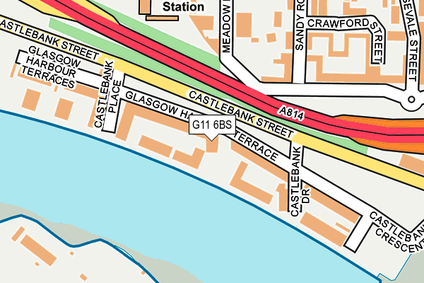 G11 6BS map - OS OpenMap – Local (Ordnance Survey)