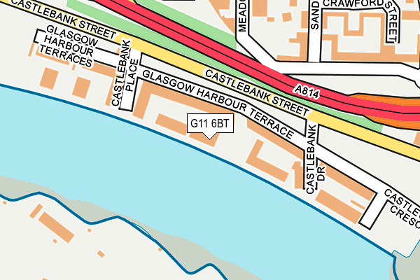G11 6BT map - OS OpenMap – Local (Ordnance Survey)