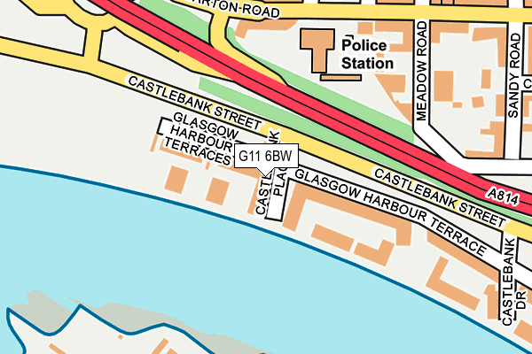 G11 6BW map - OS OpenMap – Local (Ordnance Survey)