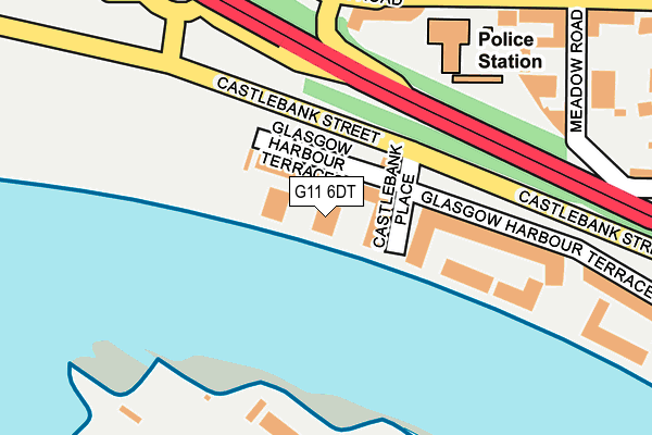 G11 6DT map - OS OpenMap – Local (Ordnance Survey)