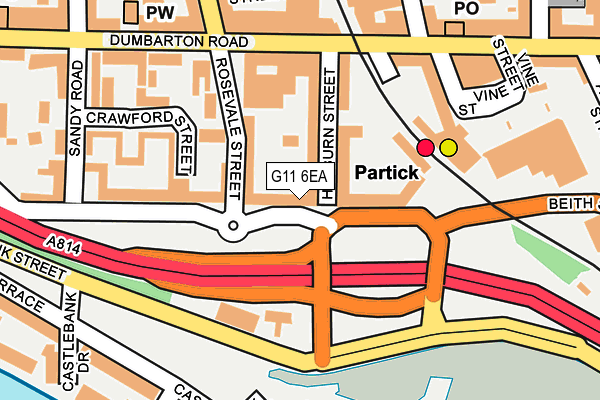 G11 6EA map - OS OpenMap – Local (Ordnance Survey)