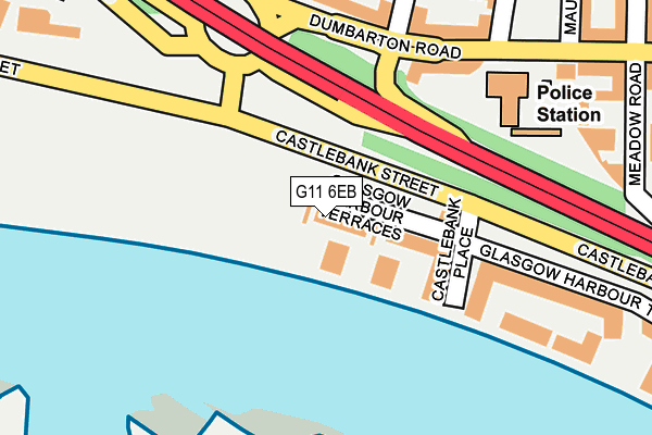 G11 6EB map - OS OpenMap – Local (Ordnance Survey)