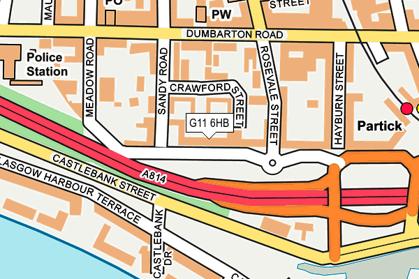 G11 6HB map - OS OpenMap – Local (Ordnance Survey)