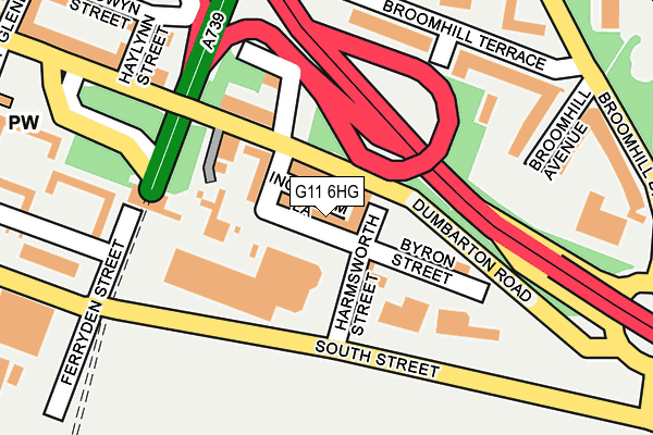 G11 6HG map - OS OpenMap – Local (Ordnance Survey)