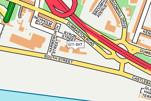 G11 6HT map - OS OpenMap – Local (Ordnance Survey)