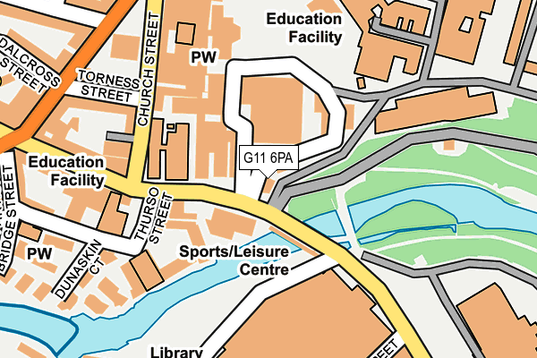 G11 6PA map - OS OpenMap – Local (Ordnance Survey)