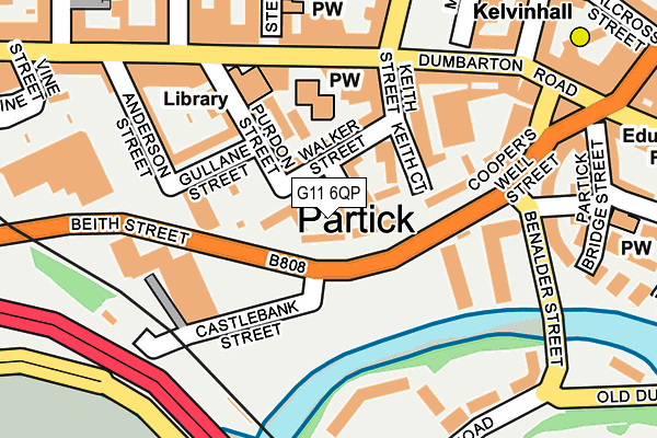 G11 6QP map - OS OpenMap – Local (Ordnance Survey)