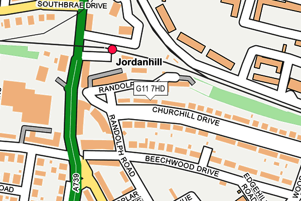 G11 7HD map - OS OpenMap – Local (Ordnance Survey)