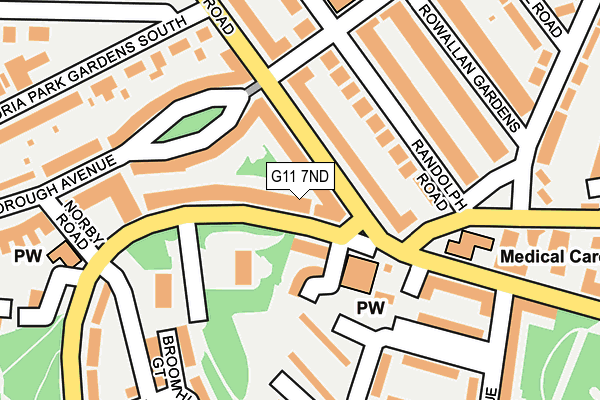 G11 7ND map - OS OpenMap – Local (Ordnance Survey)