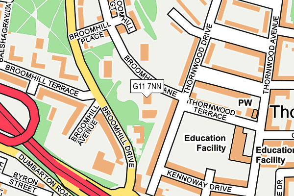 G11 7NN map - OS OpenMap – Local (Ordnance Survey)