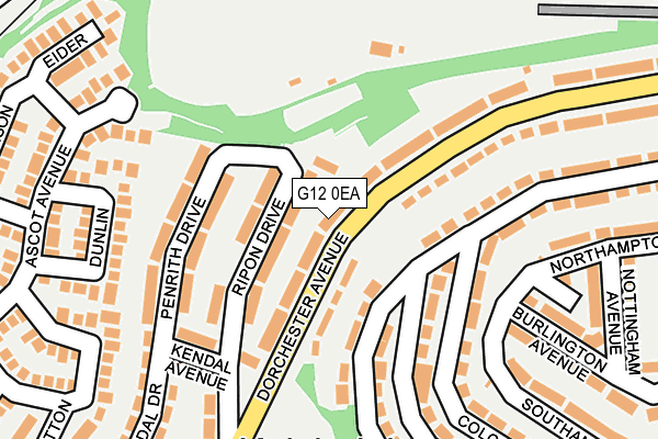 G12 0EA map - OS OpenMap – Local (Ordnance Survey)
