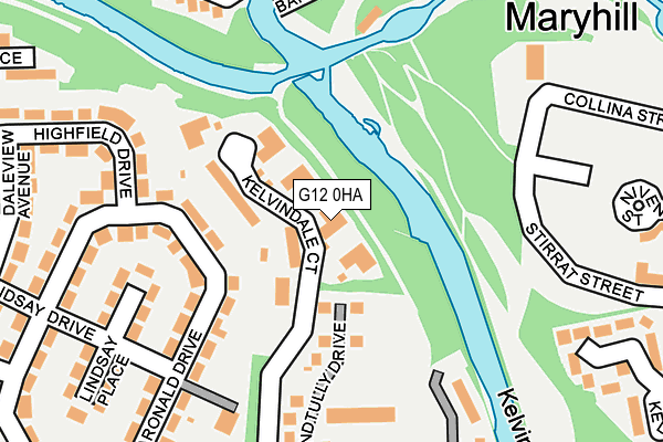 G12 0HA map - OS OpenMap – Local (Ordnance Survey)